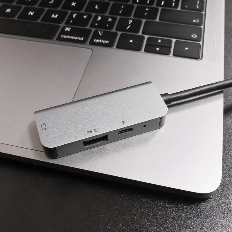 3 в 1 USB C хаб-конвертер type-C к HDMI USB PD Быстрая Зарядка адаптер док-станция