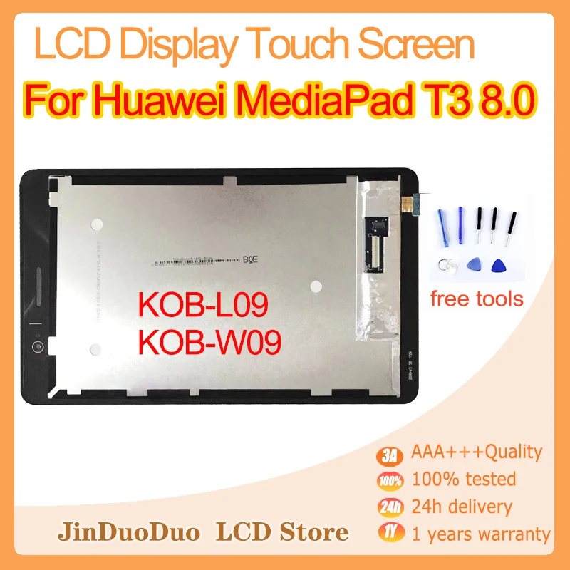 8.0 "Originale Per Huawei Mediapad T3 8.0 Display Lcd Touch Screen Digitizer Per Huawei Mediapad Kob-L09 Kob-W09 Sostituzione Lcd