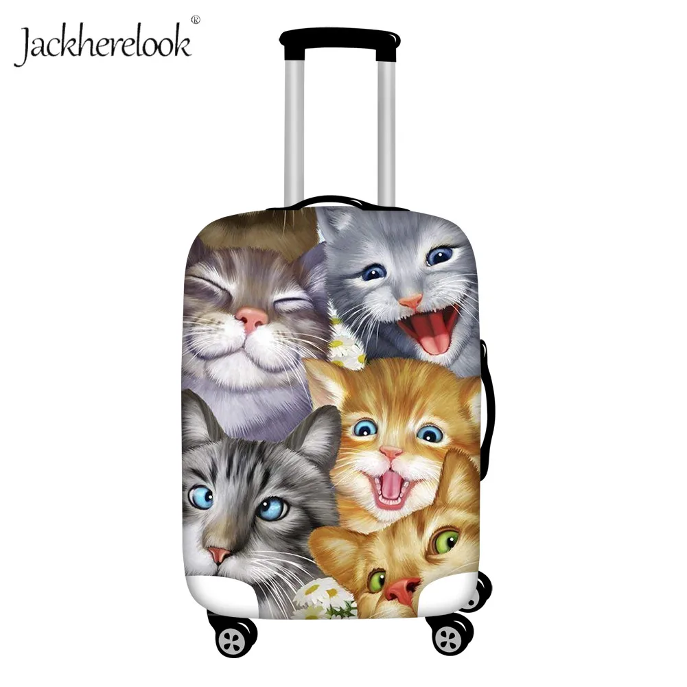 Чехол Jackherelook с изображением милых кошек собак селфи чемодан пылесборник чехол
