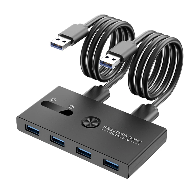 USB 3 0 переключатель 2 в 4 выхода KVM док-станция устройство для совместного