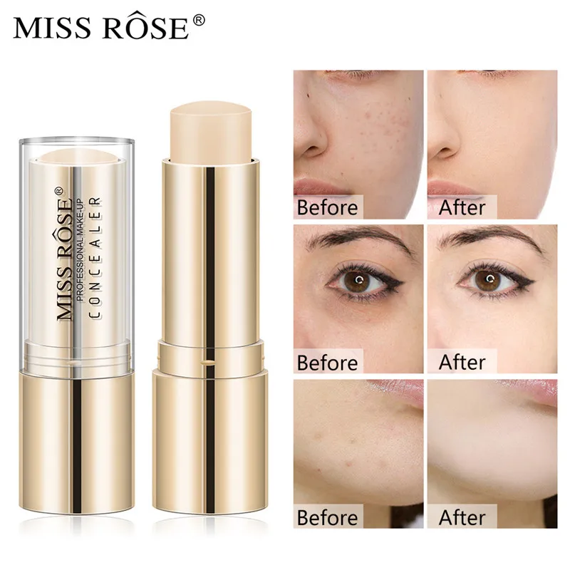 MISS ROSE Waterproof Blemish Pores Correcttor Makeup Concealer Stick