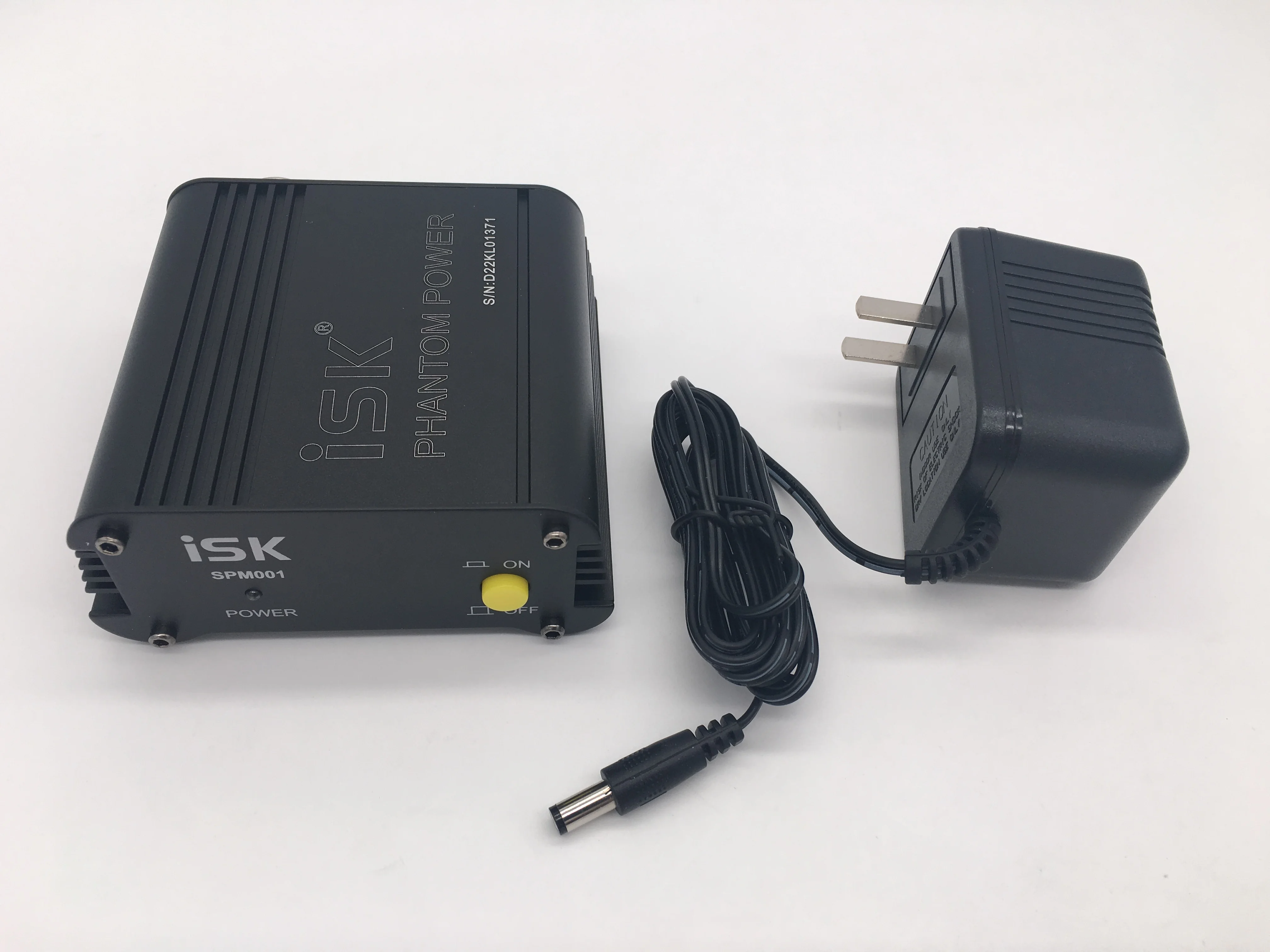 Высокое качество ISK SPM001 48V фантомное питание+ адаптер питания для конденсаторного микрофона