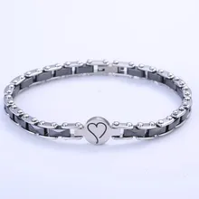 LOSTSOUL Классический Простой модный в форме сердца керамический женский подарок на день Святого Валентина из нержавеющей стали для влюбленных