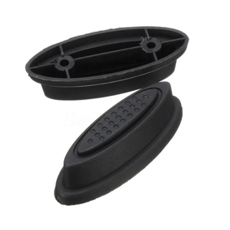¡Oferta! 2 unids/par, almohadilla de pies negra de repuesto de equipaje de plástico para cualquier Kit de bolsas