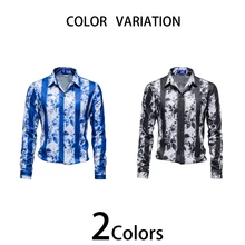 

YOUTHUP Mens Shirts Business Casual Slim Fit Long Sleeve Loose Tops Spring Autumn Button Down Handsome