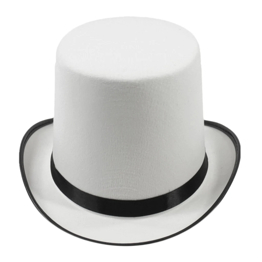 White Magician Top Hat Party Caps Men 