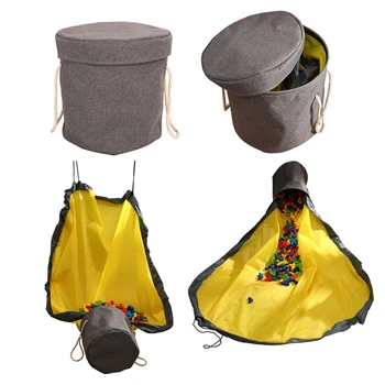 

Storage Bucket Clean-up Storage Bag Multifunctional Portable Toy Organizer Toy Bag Basket Integrated Waterproof Storage Bucket#9