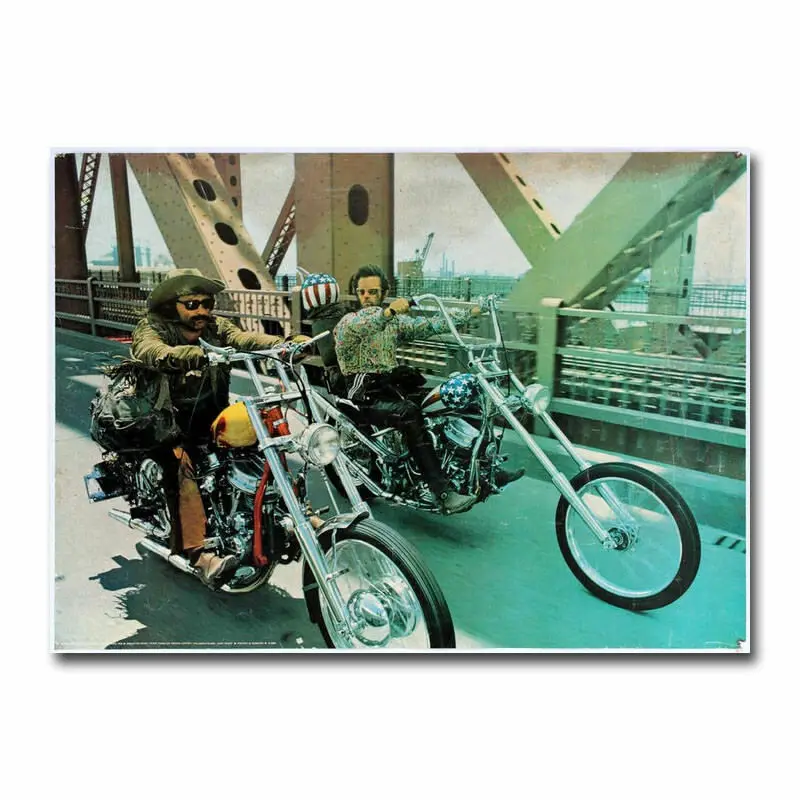 EASY RIDER искусство фильма шелковая фотография параметры 24x36 дюймов | Дом и сад