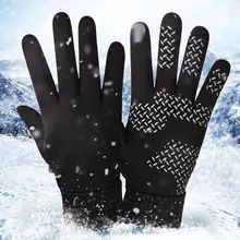 Термальные перчатки с сенсорным экраном лыжи мужские зимние перчатки ветронепроницаемая Водонепроницаемая теплая сноуборд Открытый Туризм Велоспорт Спорт