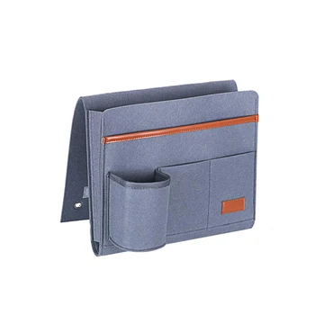 

Bedside Caddy Bedside Organizer Bag Holder with 5 Pockets Felt Hanging Storage Organizer for Bed Rails Dorm Sofa