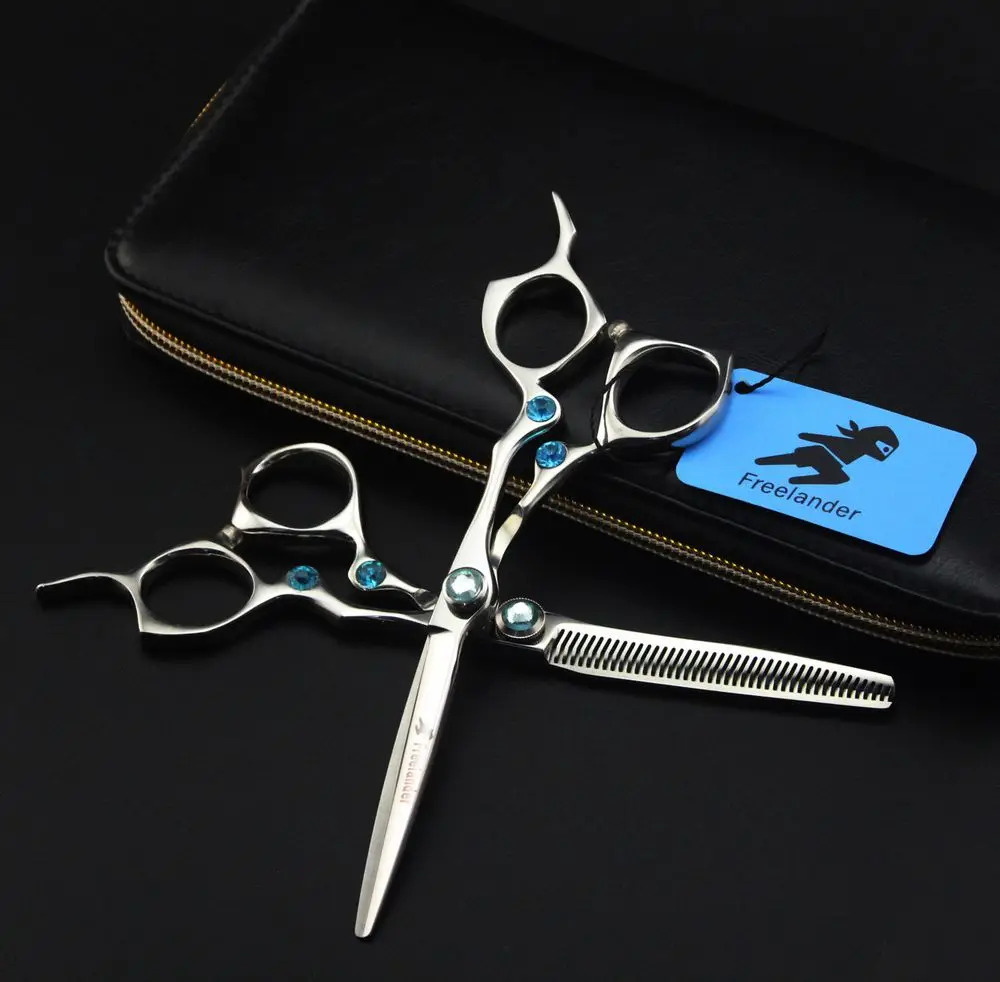 

High Quality Salon 6 inch Professional Hairdressing Scissors 440c Steel Barber Hair Scissors Set Hair Scissors Makas