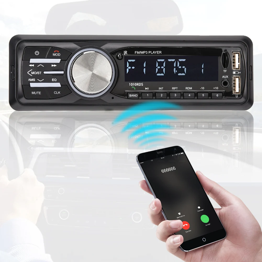 Bluetooth hd-навигатор для автомобиля mp3-плеер аудио радио Автомобильный мультимедийный MP3-1010RDS FM/SD/TF
