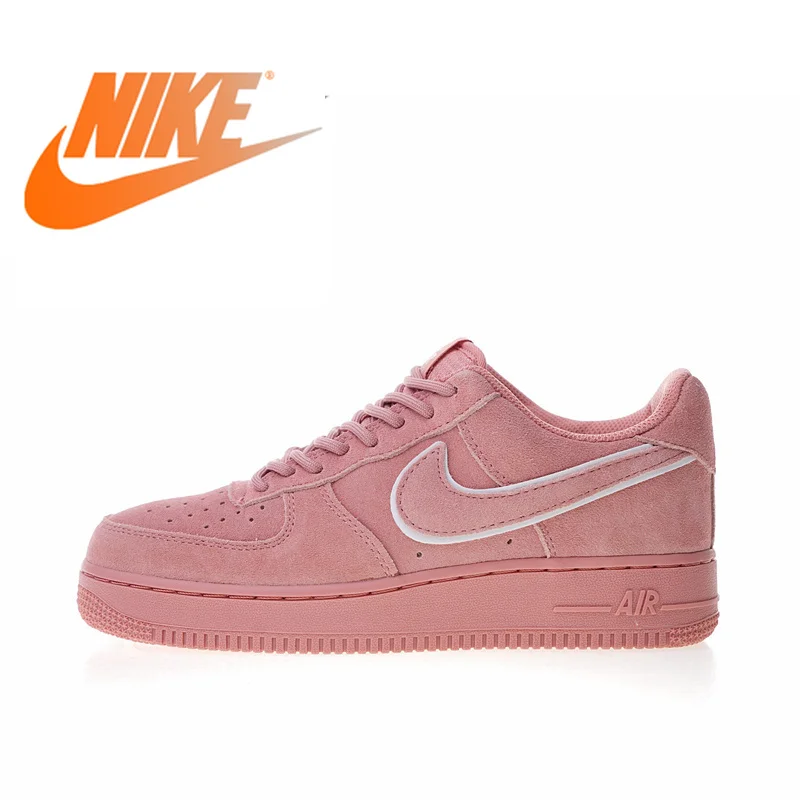 Оригинальный Nike Оригинальные кроссовки Air Force 1 07 LV8 замши Для женщин Скейтбординг обувь кроссовки дизайнер 2018 Новое поступление AA1117-601
