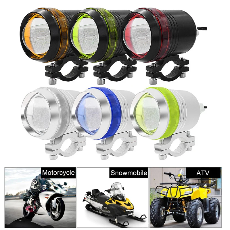 

1 Or 2PCS x 3 mode 3000LM Motorcycle LED Waterproof Driving Headlight Spot Fog Light Lamp