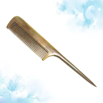 

Green Sandalwood Comb Wooden Hair Comb Long Handle Pointed Tail Comb Comb Hair Smoothing Wooden Comb Fine Tooth Comb