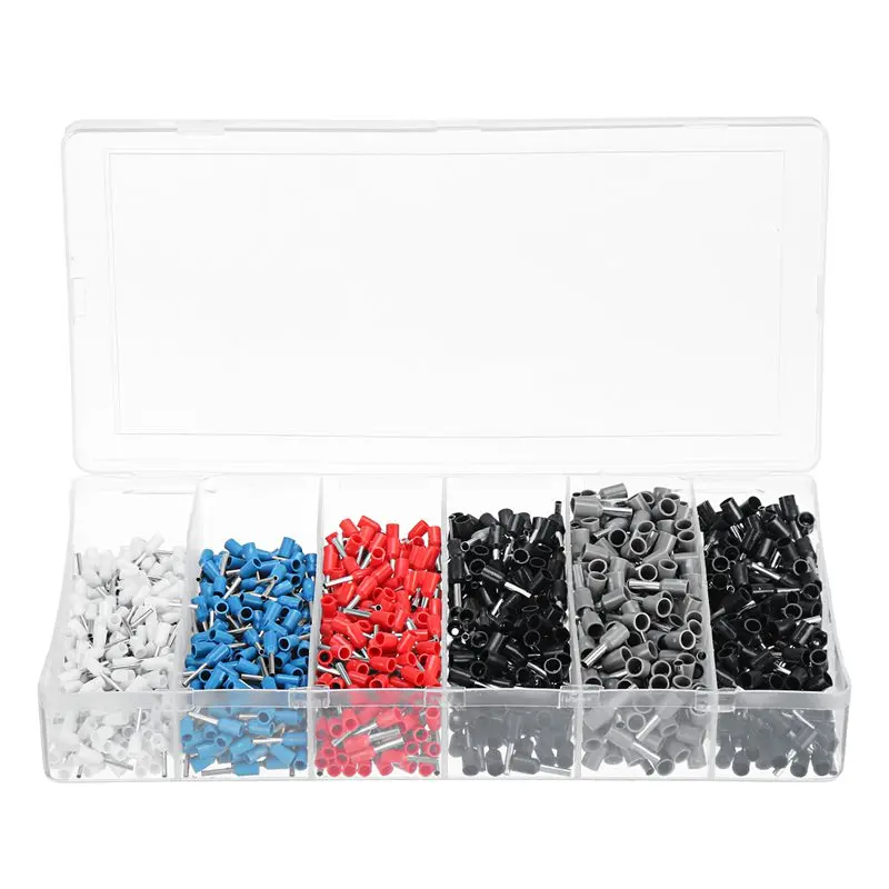 EASY-1500Pcs щипцы шнур провода разъем терминал Bootlace наконечник Комплект для обжима с трещоткой обжимной инструмент концевой клеммный блок