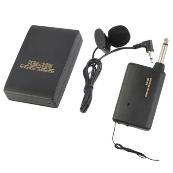 

Universal Wireless FM Transmitter Receiver Lavalier Lapel Clip On Mini Microphone Mic System For Meeting Speeches Conference