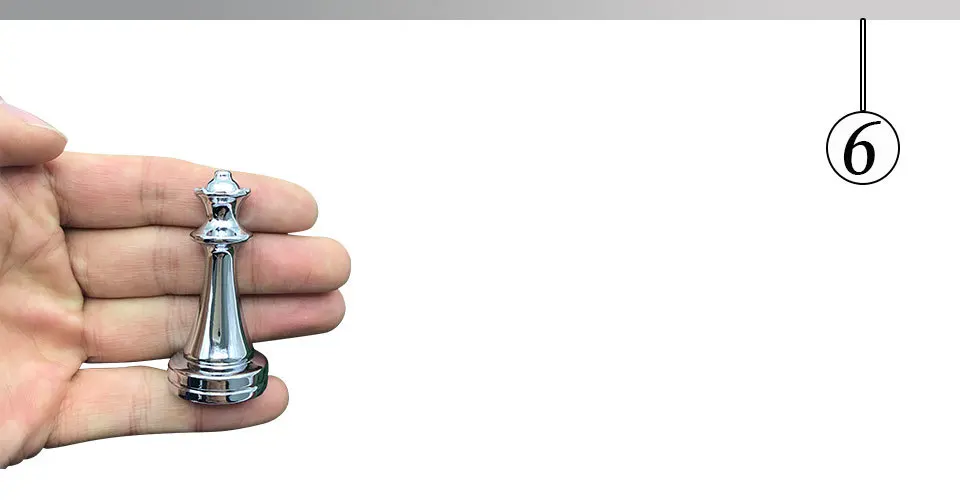 Easytoday Metal Glossy Golden And Silver Chess Pieces Solid Wooden Folding Chess Board High Grade Professional Chess Games Set (6)