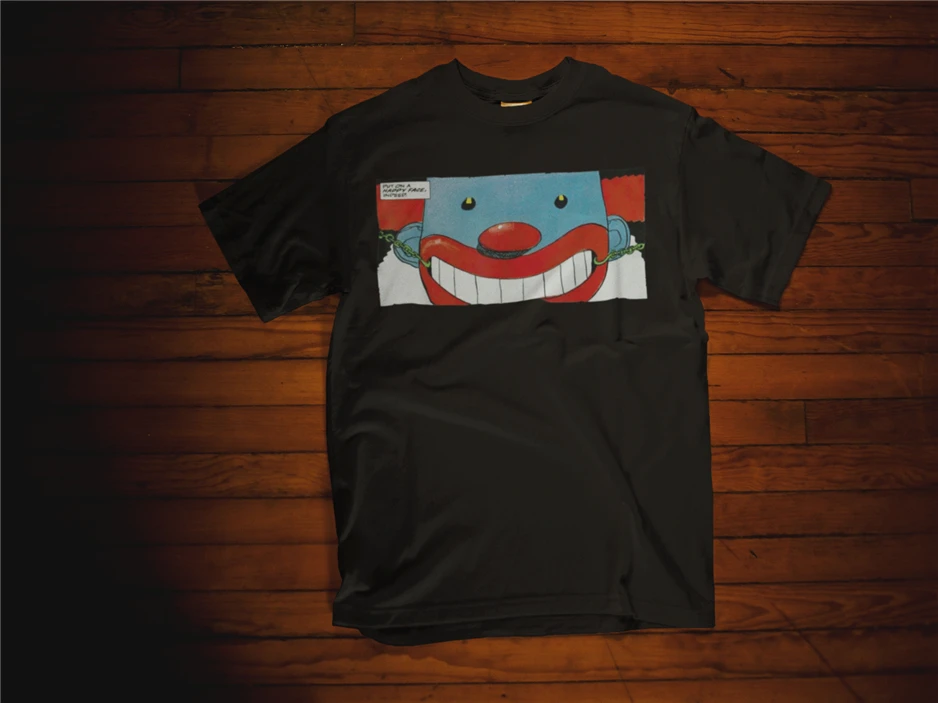 Мужская Черная Футболка Happy Clown M-3Xl высококачественная повседневная футболка с