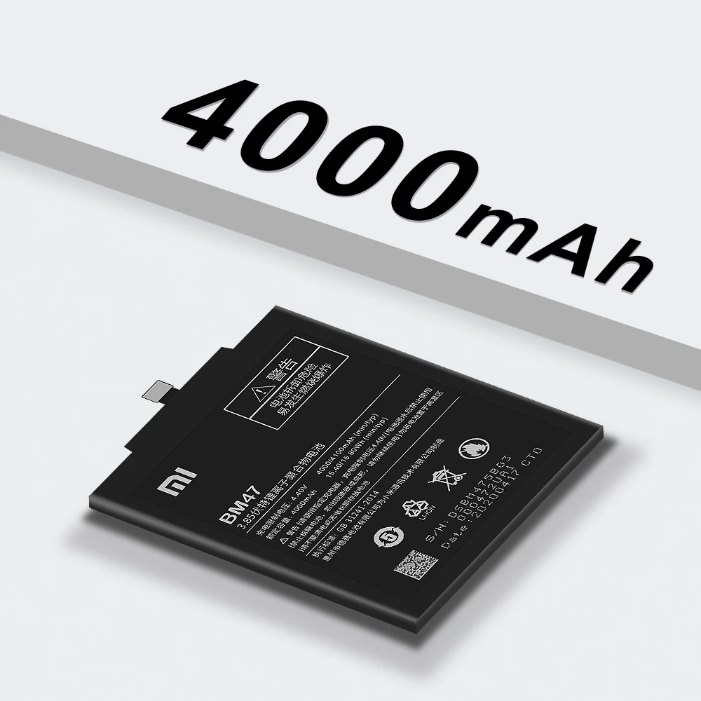 Оригинальный аккумулятор для телефона BM47 BN30 BN34 BM22 Xiaomi Redmi 3 3S/X 4X 4/5/A 6 8 Note 3/4/4X/5/5A/6 Pro