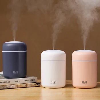 

300ml Air Humidifier Colorful Cup Ultrasonic Cool Mist Mini Humidificador With LED Light Car Aromatherapy Aroma Diffuser