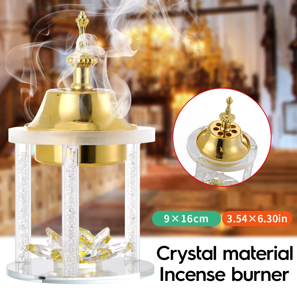 

Курильница в арабском стиле, мини-курильница, конусы для поджига, настольные декоративные украшения для дома, лучший подарок