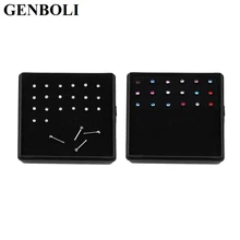 GENBOLI 24 шт./компл. нержавеющая хирургическая Сталь стразы из носа серьги-гвоздики прямые булавки бары модное ювелирное изделие для тела
