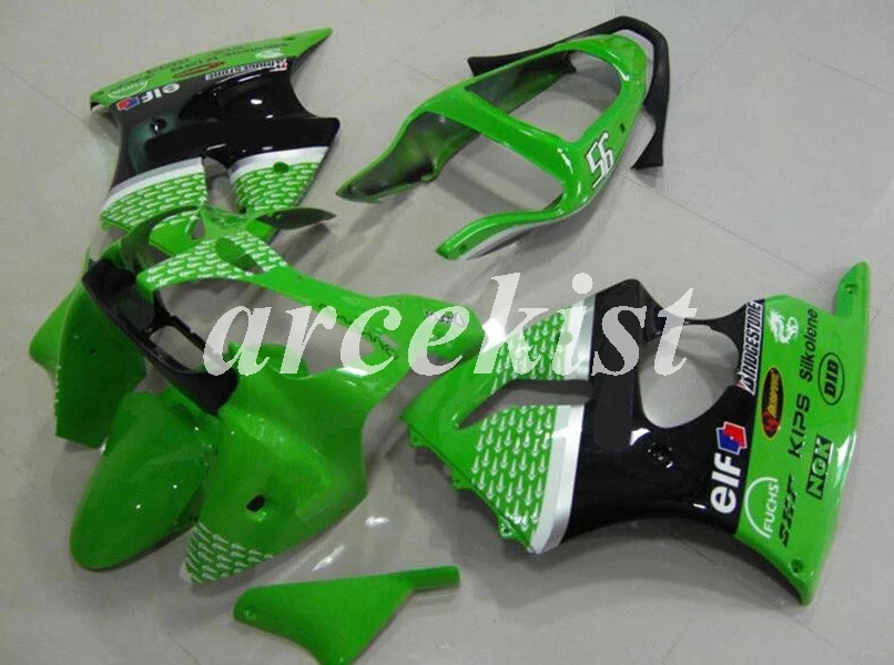 Литьевая Форма ABS мотоцикл обтекатели комплект подходит для kawasaki ZZR600 2005 2006 2007 2008 05 06 07 08 тела набор зеленый
