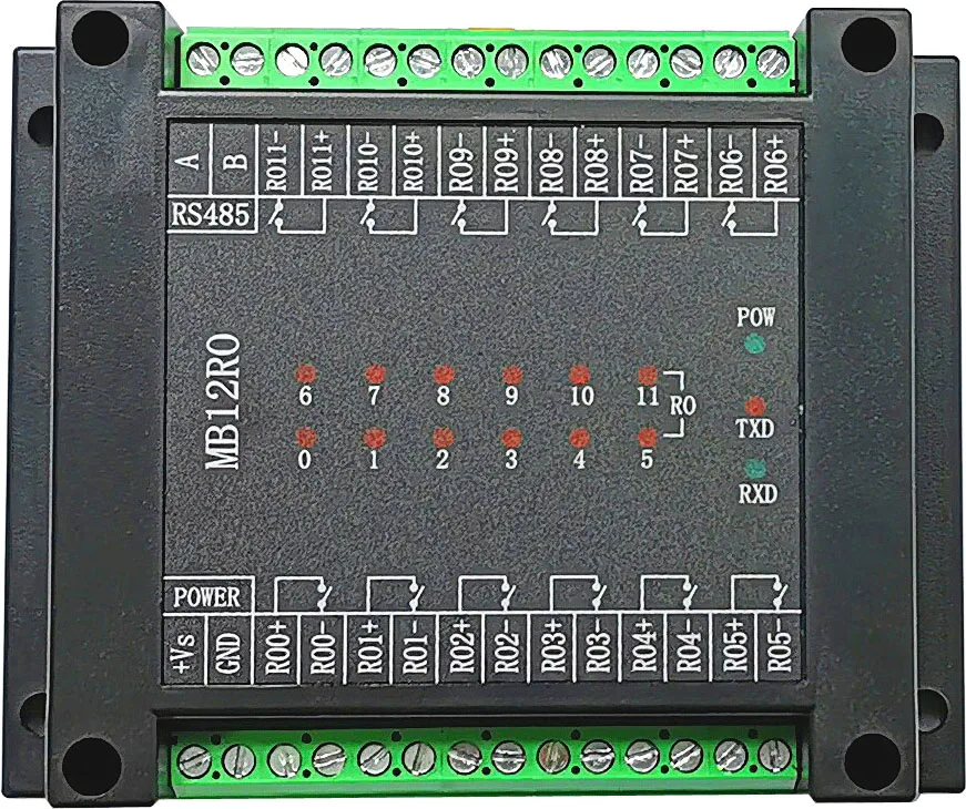 Модуль вывода переключателя с 12 релейными выходными изоляциями RS485 MODBUS RTU |