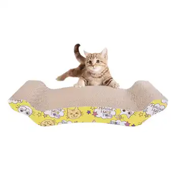 

Durable Corrugated Paper Cat Scratcher Kitten Cat Scratching Pad Board Mat Scratcher Pet Cats Game Scratching Arch Bridge