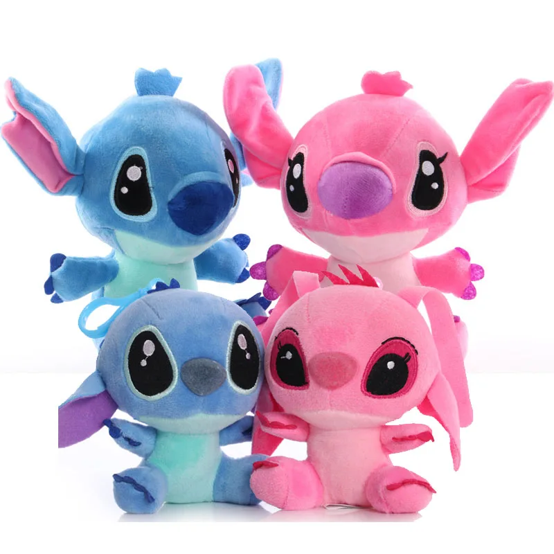 Mejor vendedor  2 unids/lote 10cm/20cm de anime de dibujos animados Lilo juguetes de felpa Stitch suave lindo oso de peluche de juguete regalos para los niños lbQKMD39rJ6