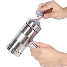 10 шт./лот 3 года гарантии ручной прибор для лапши производитель бытовой пасты делая машину пресса Spaetzle производитель фруктов соковыжималка с формочками