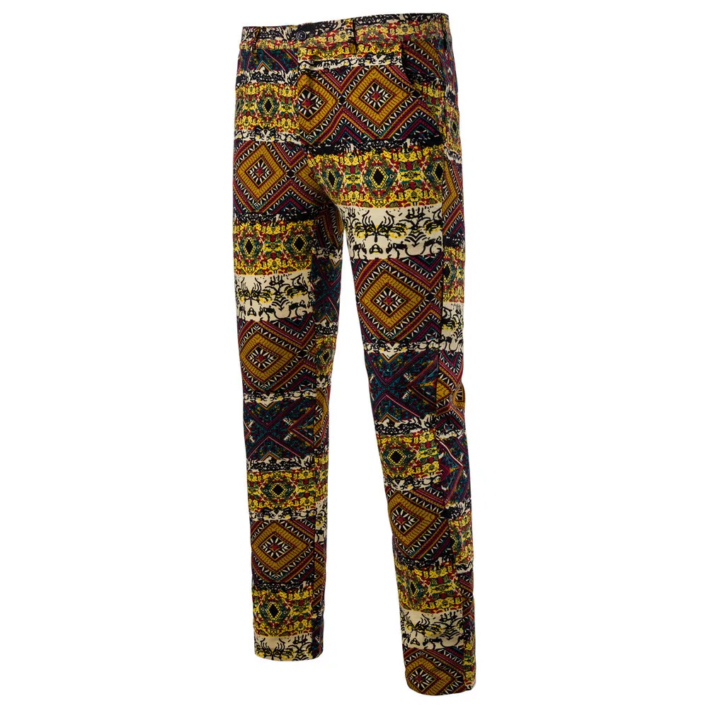 

Man Nation Wind Printing Leisure Time Western-style Trousers K51