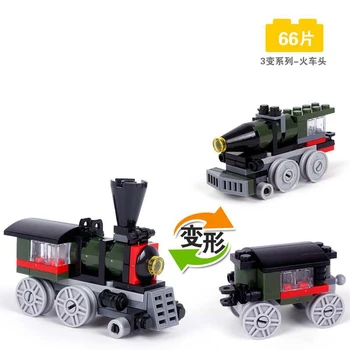 

66PCS Locomotive Technic Series Parts Kids Accessories Figures Brick Locking Building Toys Train Technic Series 66PCS Locomotive
