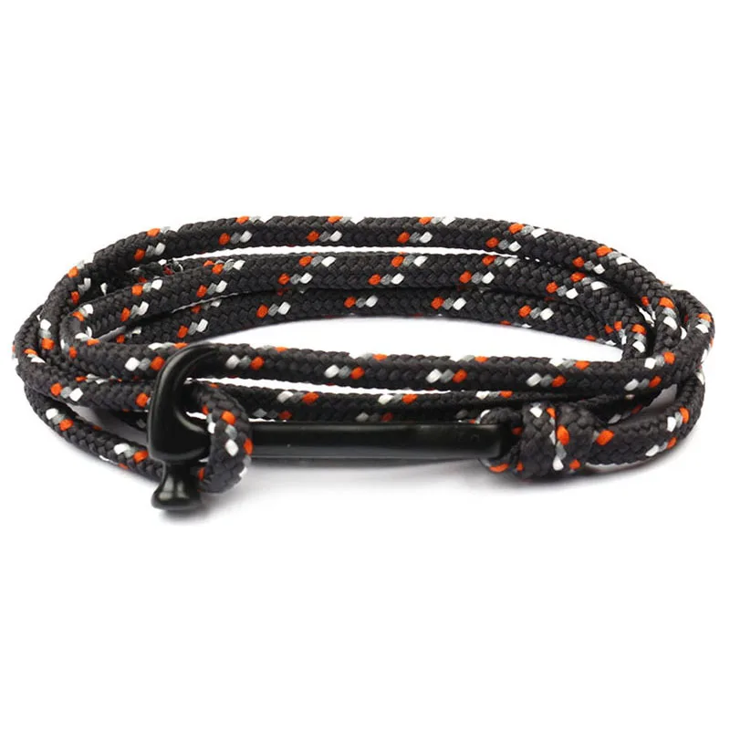 KBAP для женщин и мужчин модный браслет черный молоток крутой морской матросский