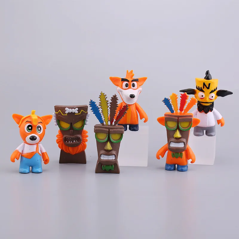 6 шт./компл. аварийная фигурка Bandicoot игрушки ПВХ модели куклы для детей подарок |