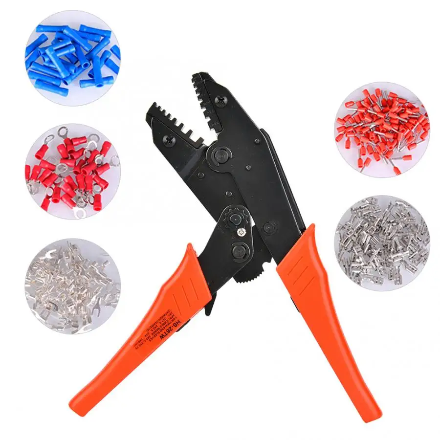 HS-26TW Ratchet обычные обжимные клещи 2*0,5-6,0 мм* мм 2* 20-10AWG Обжимные щипцы, обжимные клещи для трубчатые изоляционные выводы