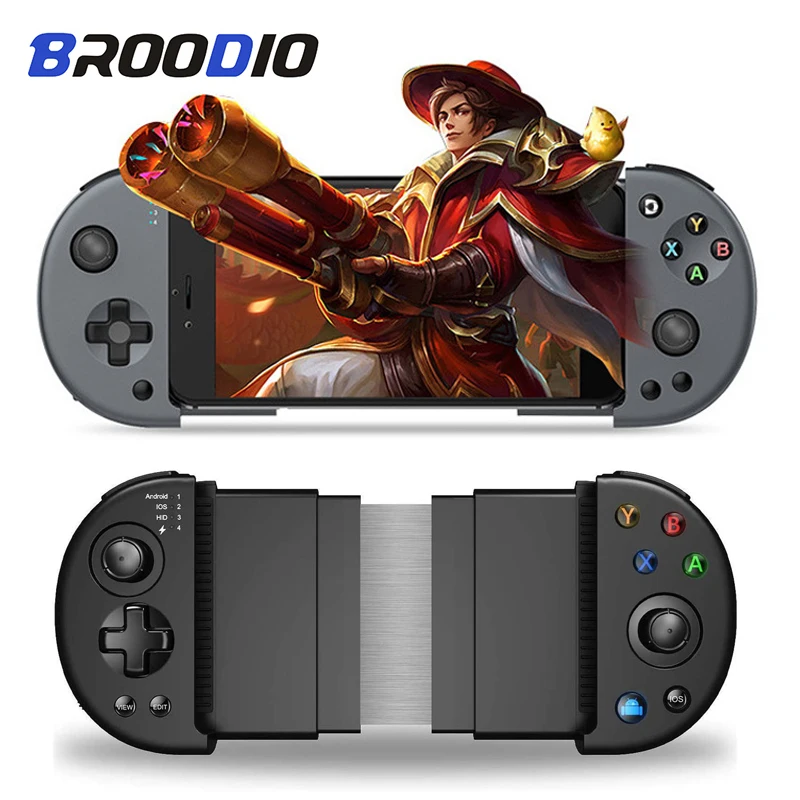 

Broodio For PUBG Controller Wireless Gamepad Joystick For iPhone Samsung Android Mobile Phone Gamepads For PC iPad TV Joypad