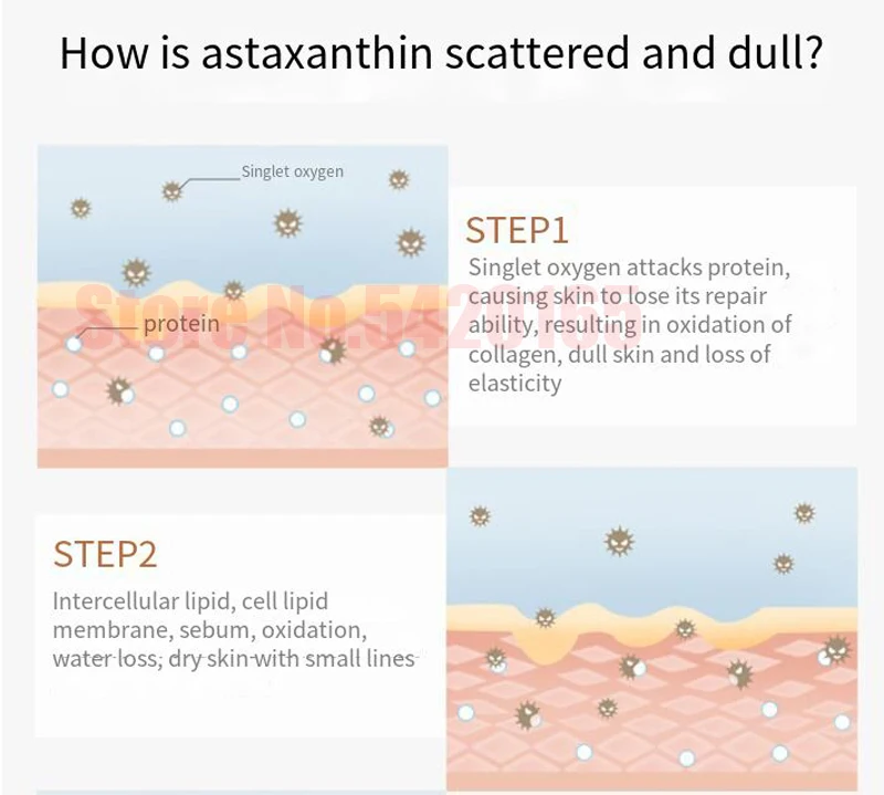 hidrato astaxanthin iluminando anti-envelhecimento cuidados com a pele cosméticos coreanos