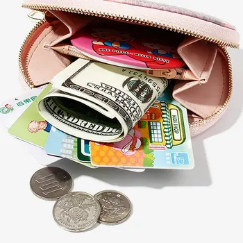 

BELLO TUTTI 2019 New PU Leather Women Cute Coin Purse Card Package Small Zipper Wallet Female Fashion Original Mini Change Purse