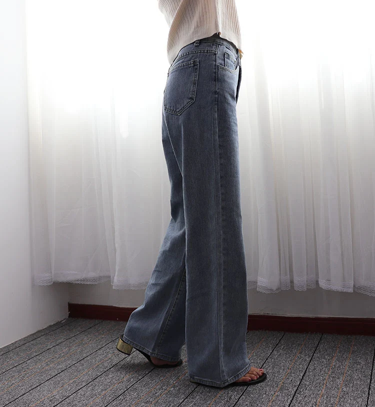Wide leg jeans women tejanos high waisted jeans vintage women's female loose ladies jeans for women femme boyfriend pants
