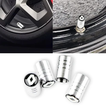 

4pcs/set 2020 Fashion Round Car wheel tire valve cap protection cover For Renault Megane 2 3 Duster Logan Clio Laguna 2 Captur