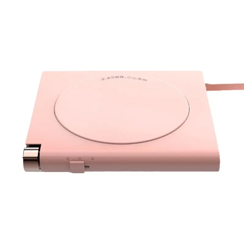 Pink Кофейная кружка интеллектуальная теплоизоляция теплее тарелка для стола чашка с автоматическим теплым A6HB - Цвет: Pink