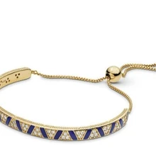 Новые Оригинальные 925 пробы серебряные блестящие камни и треугольные милгрен полосы скользящий браслет подходит для женщин шарик очарование Мода ювелирные изделия