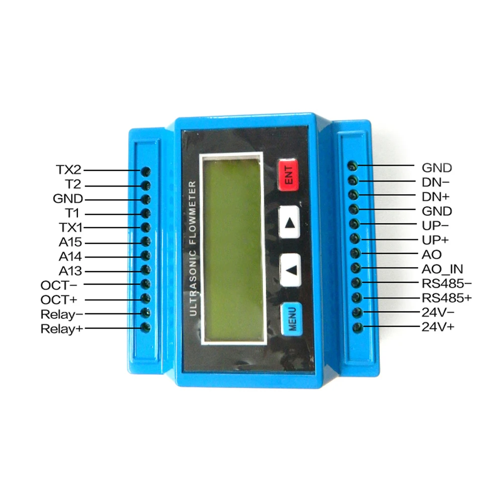 TUF-2000M-TS-2 Digital Liquid Ultrasonic Flowmeter Water Flow Meter Module/RTU with TS2 Transducer (DN25-100mm)