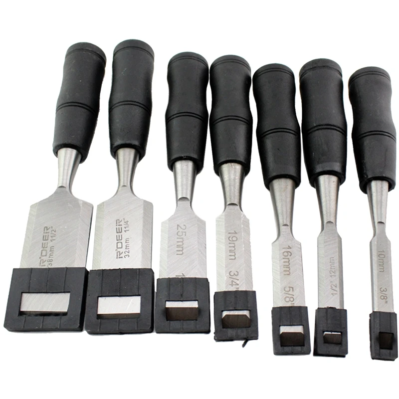 

8Pcs/Set Woodworking Chisels Indurative Diy Carpentry Tools Wooden Carving Hewn Flat Chisel Jumper