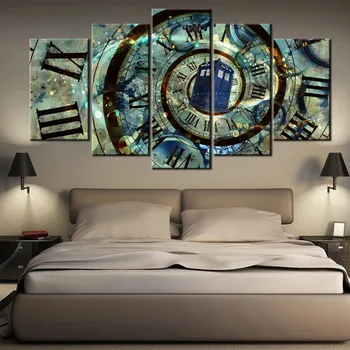 

home decoration 5pcs diamond painting Retro Clock full drill square round diamond embroidery sale 3d cross stitch abstract art,