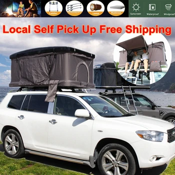 

Hard Shell Car Roof Top Tent Outdoor Self-driving Tour Weatherproof SUV Car Roof Shed Rooftop Tent for 1-3 Person Family Camping