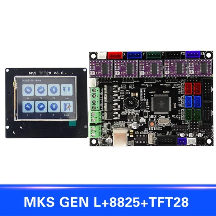Для MKS GEN L Совместимость с TFT28 ЖК-дисплей Поддержка DRV8825 драйвер двигателя 3D печать наборы SP99