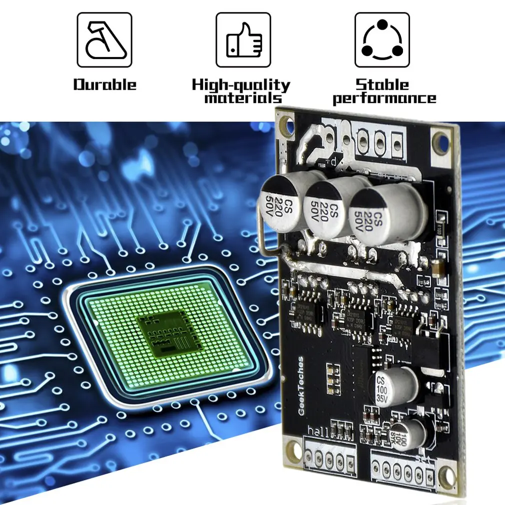 15A 500 Вт DC12V-36V бесщеточный контроллер скорости двигателя BLDC драйвер платы с Холлом